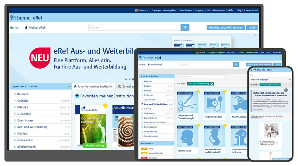 Thieme eRef - Das Wissensportal für Ärztinnen und Ärzte - Jetzt