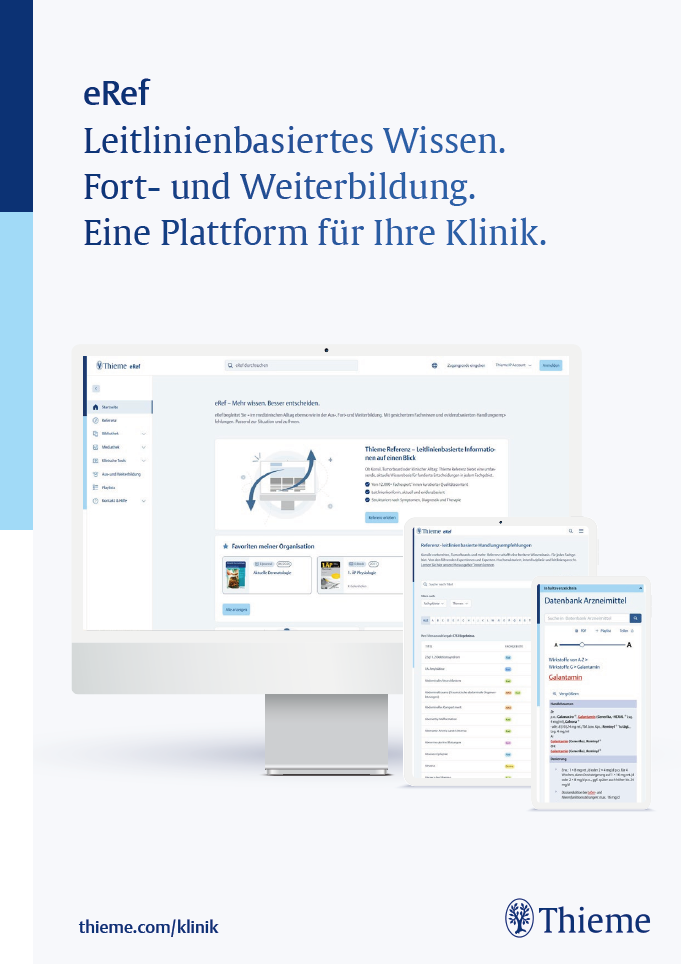 Infofolder eRef für Kliniken